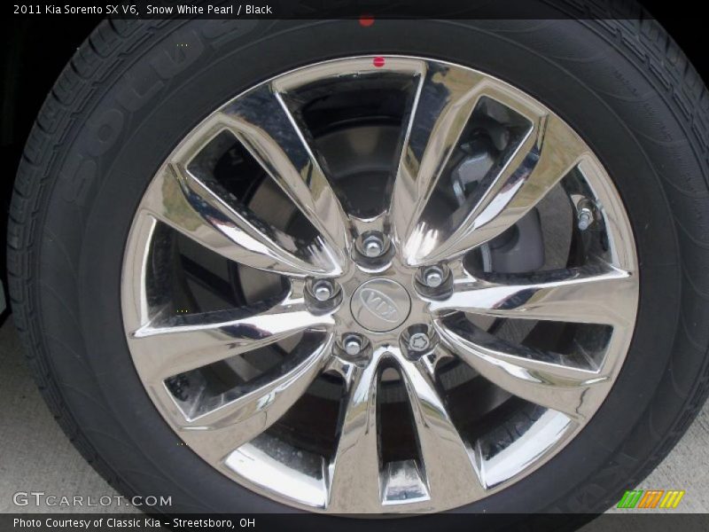 Snow White Pearl / Black 2011 Kia Sorento SX V6