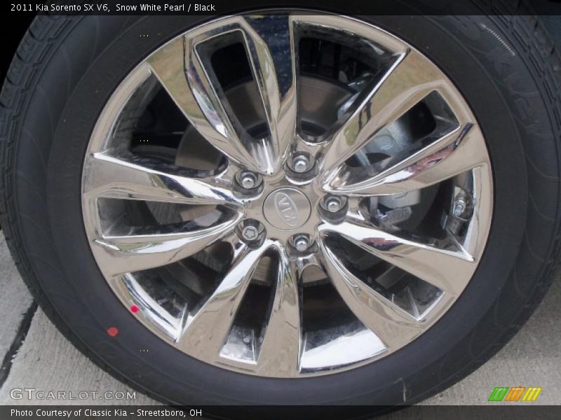 Snow White Pearl / Black 2011 Kia Sorento SX V6