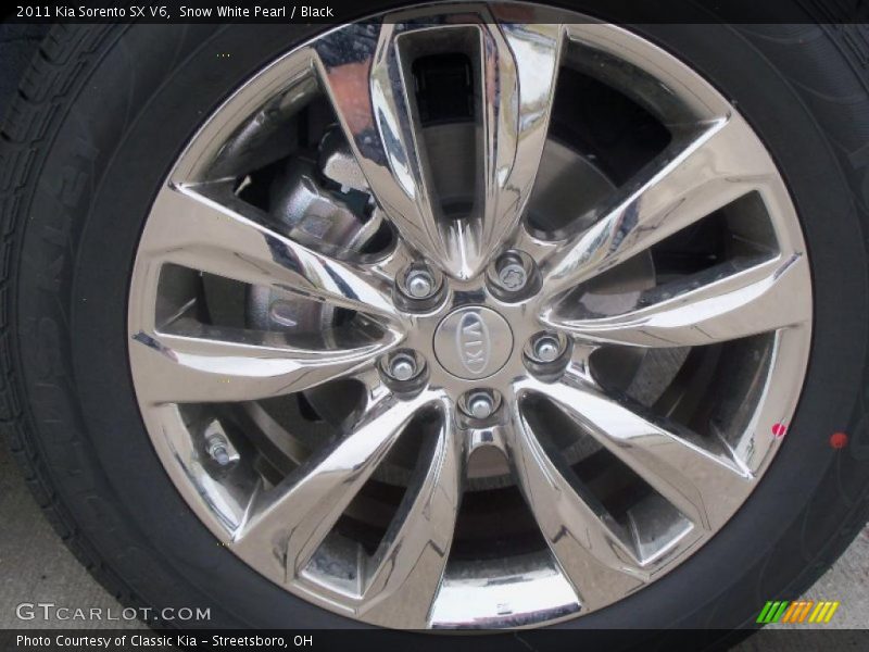 Snow White Pearl / Black 2011 Kia Sorento SX V6
