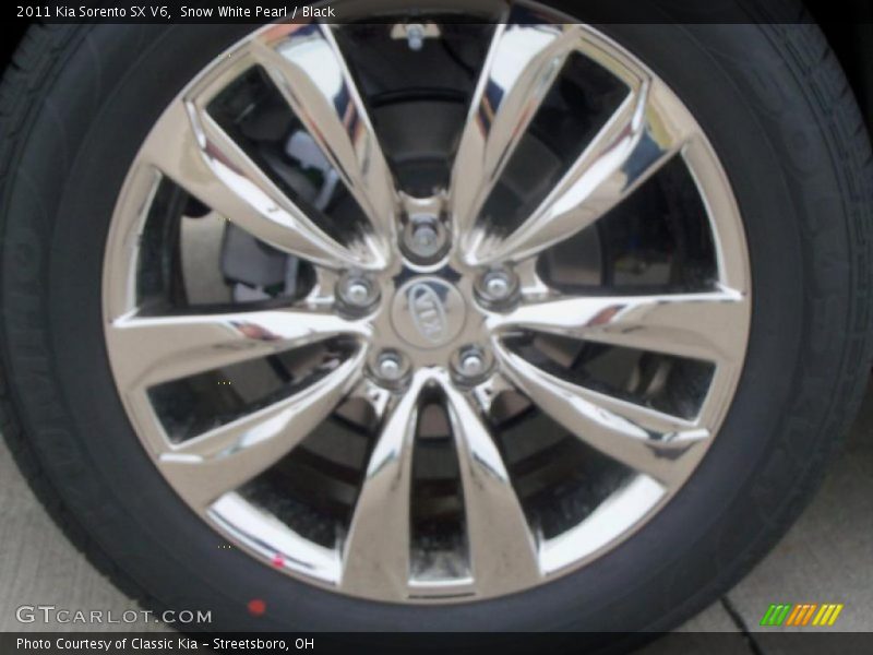 Snow White Pearl / Black 2011 Kia Sorento SX V6