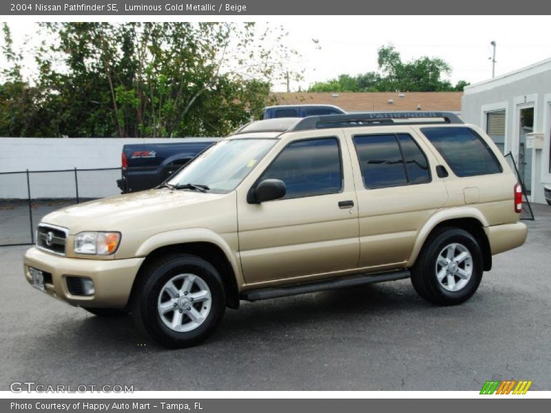 Luminous Gold Metallic / Beige 2004 Nissan Pathfinder SE