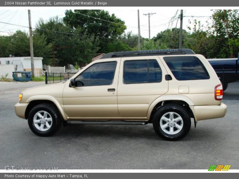 Luminous Gold Metallic / Beige 2004 Nissan Pathfinder SE