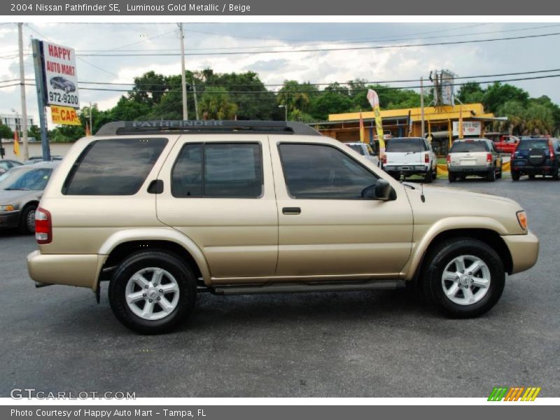 Luminous Gold Metallic / Beige 2004 Nissan Pathfinder SE