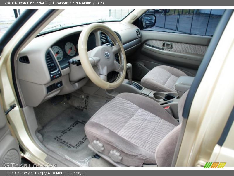 Luminous Gold Metallic / Beige 2004 Nissan Pathfinder SE