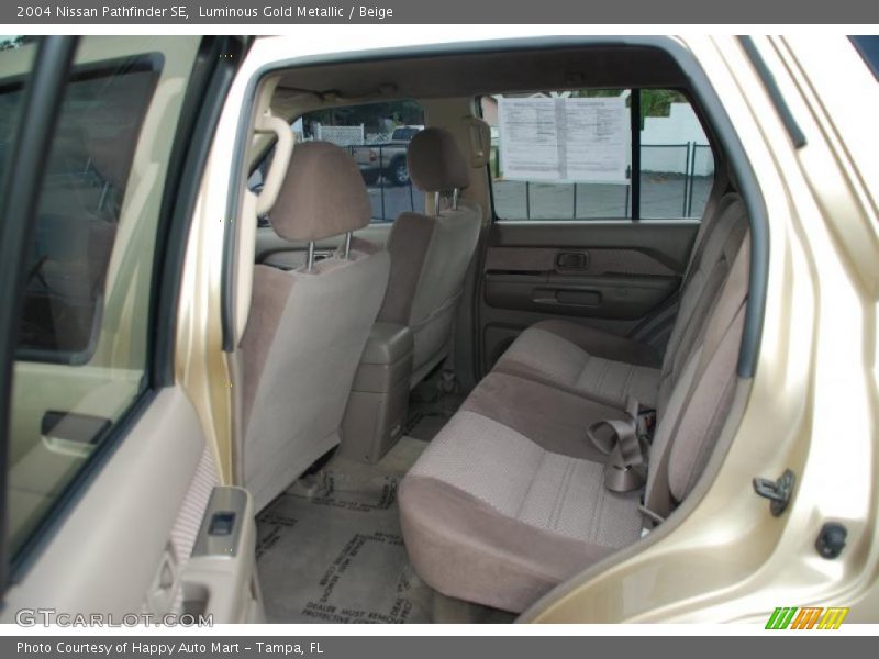 Luminous Gold Metallic / Beige 2004 Nissan Pathfinder SE