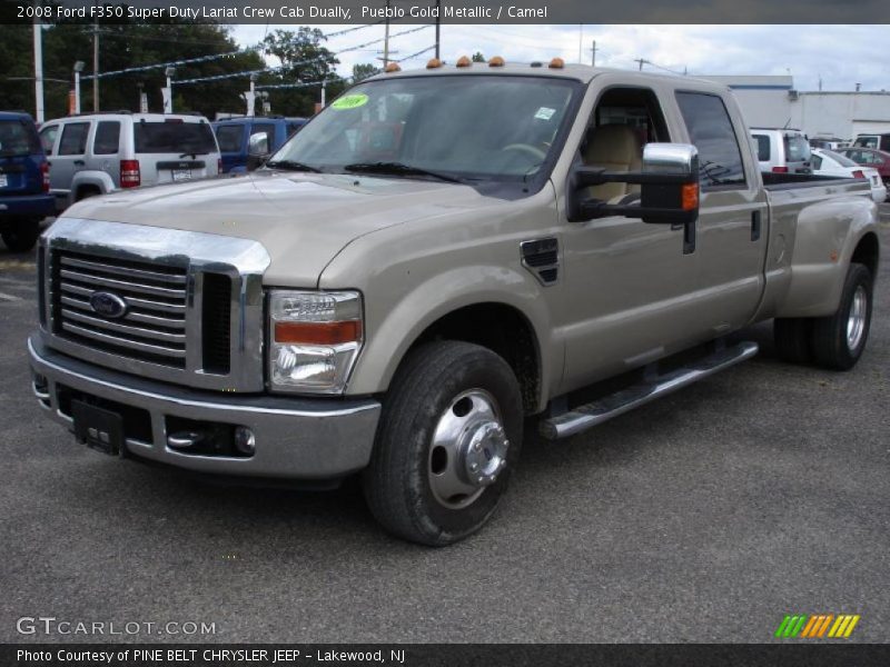 Pueblo Gold Metallic / Camel 2008 Ford F350 Super Duty Lariat Crew Cab Dually