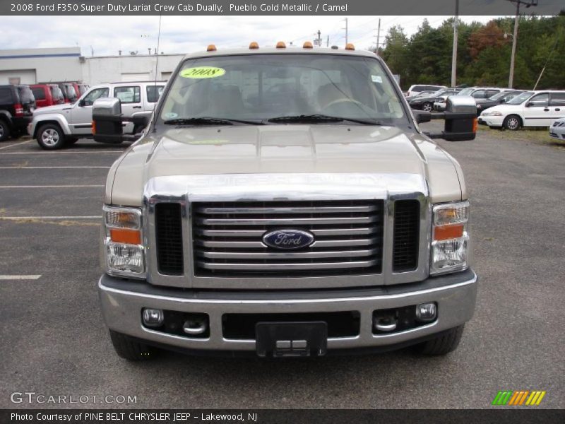 Pueblo Gold Metallic / Camel 2008 Ford F350 Super Duty Lariat Crew Cab Dually