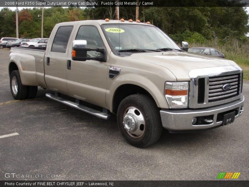 Pueblo Gold Metallic / Camel 2008 Ford F350 Super Duty Lariat Crew Cab Dually