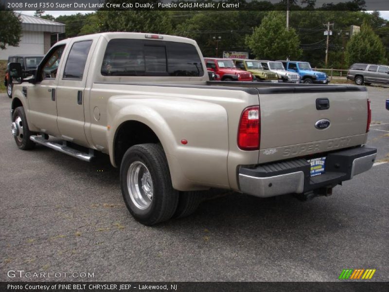 Pueblo Gold Metallic / Camel 2008 Ford F350 Super Duty Lariat Crew Cab Dually
