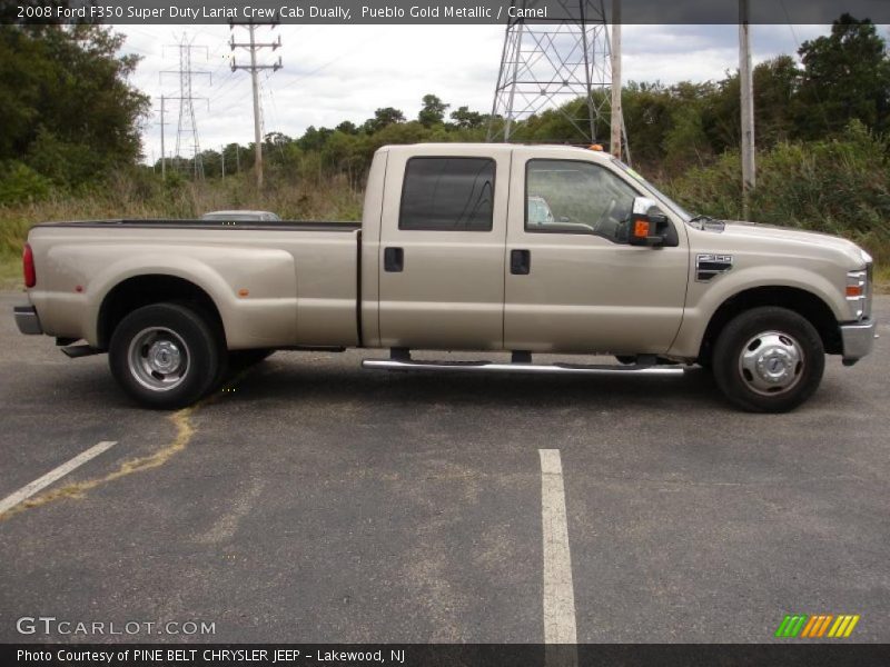 Pueblo Gold Metallic / Camel 2008 Ford F350 Super Duty Lariat Crew Cab Dually