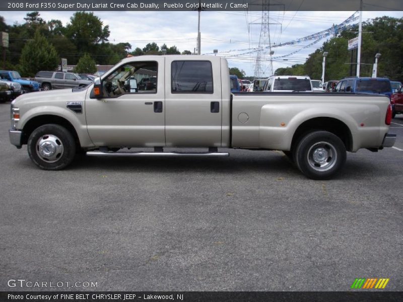 Pueblo Gold Metallic / Camel 2008 Ford F350 Super Duty Lariat Crew Cab Dually
