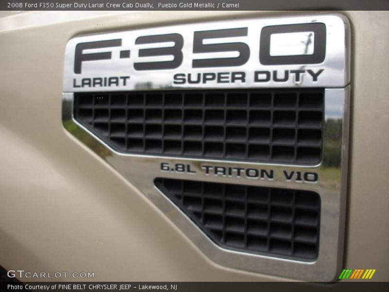 Pueblo Gold Metallic / Camel 2008 Ford F350 Super Duty Lariat Crew Cab Dually