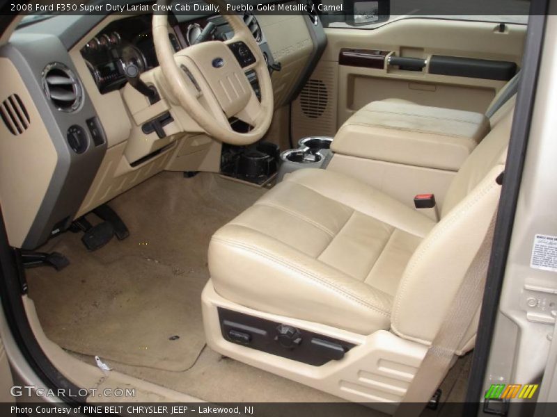 Pueblo Gold Metallic / Camel 2008 Ford F350 Super Duty Lariat Crew Cab Dually