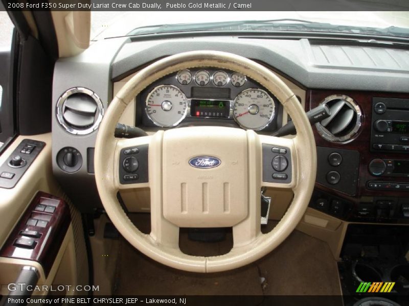 Pueblo Gold Metallic / Camel 2008 Ford F350 Super Duty Lariat Crew Cab Dually