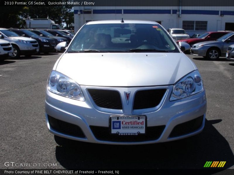 Quicksilver Metallic / Ebony 2010 Pontiac G6 Sedan