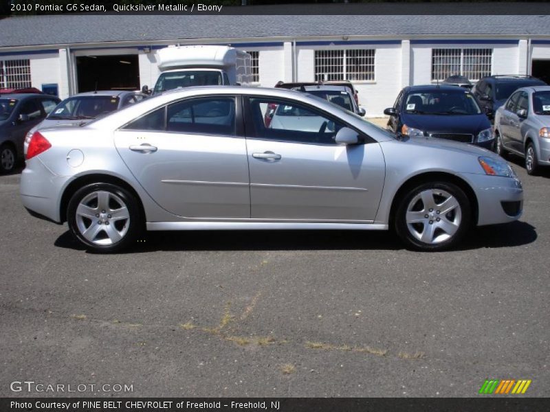 Quicksilver Metallic / Ebony 2010 Pontiac G6 Sedan