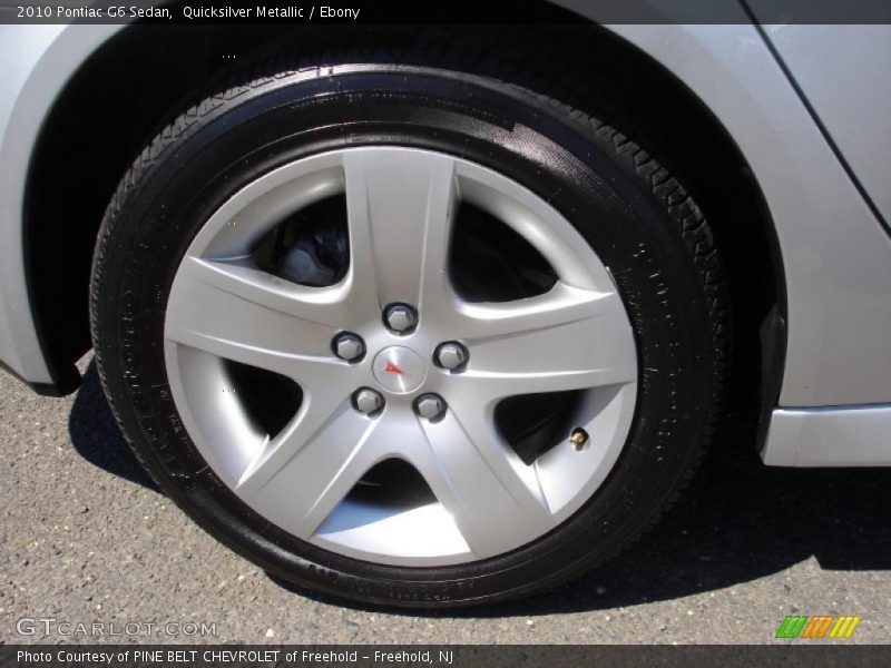 Quicksilver Metallic / Ebony 2010 Pontiac G6 Sedan