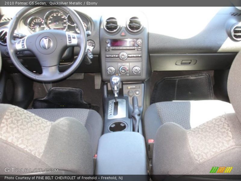 Quicksilver Metallic / Ebony 2010 Pontiac G6 Sedan