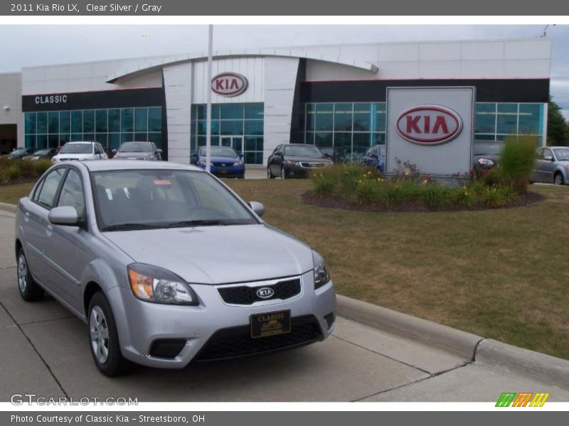 Clear Silver / Gray 2011 Kia Rio LX