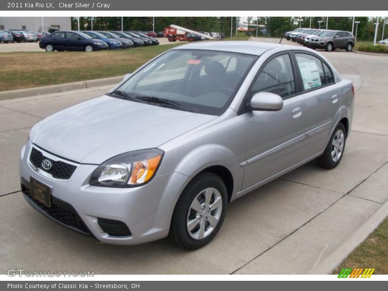 Clear Silver / Gray 2011 Kia Rio LX
