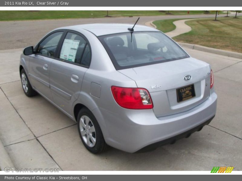 Clear Silver / Gray 2011 Kia Rio LX