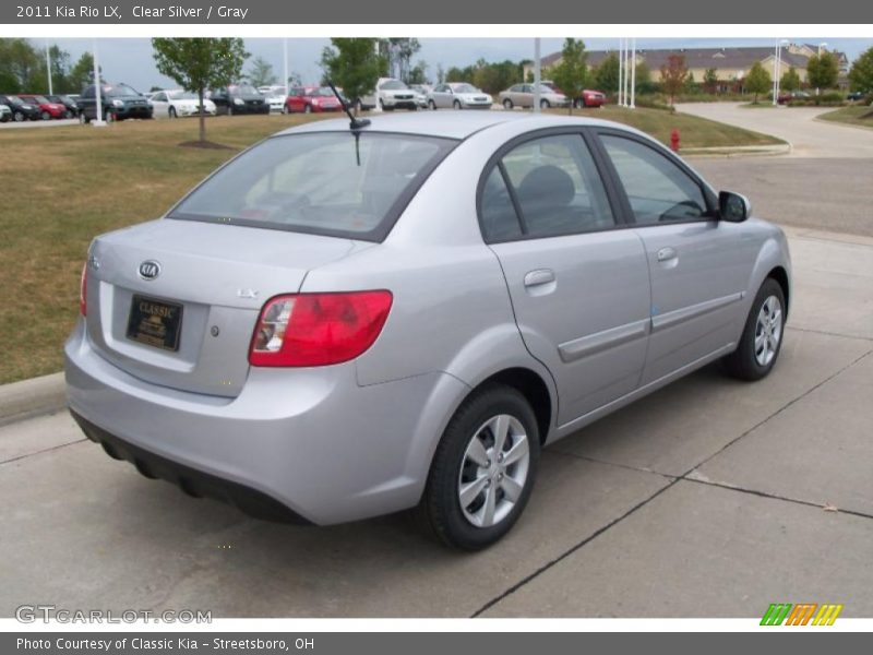 Clear Silver / Gray 2011 Kia Rio LX