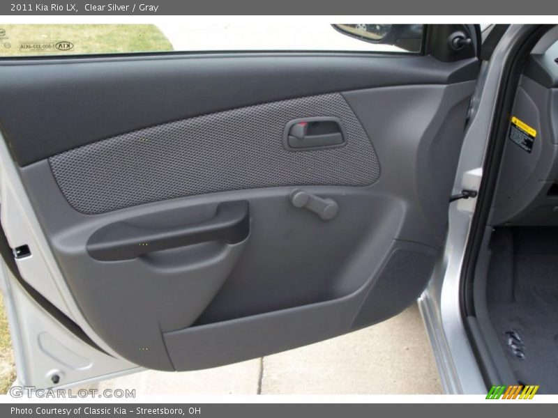 Clear Silver / Gray 2011 Kia Rio LX