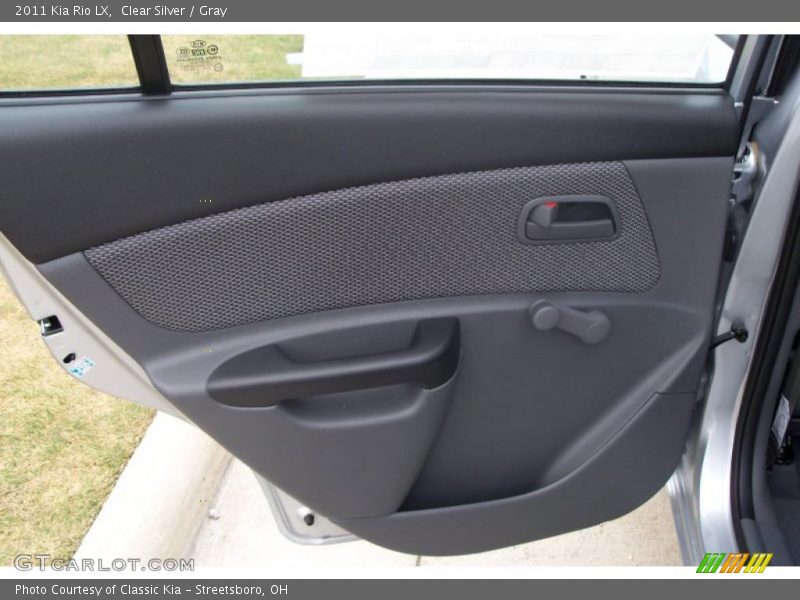 Clear Silver / Gray 2011 Kia Rio LX