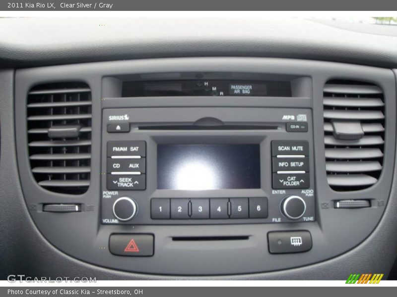 Clear Silver / Gray 2011 Kia Rio LX