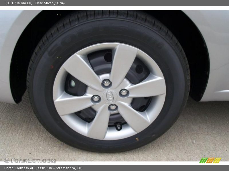 Clear Silver / Gray 2011 Kia Rio LX