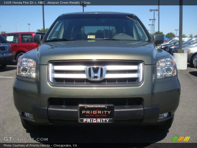 Amazon Green Metallic / Gray 2006 Honda Pilot EX-L 4WD