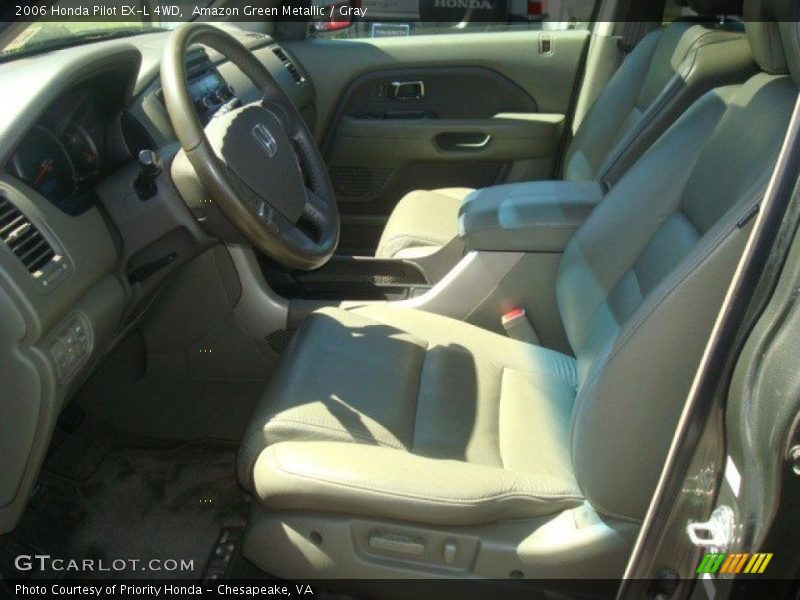 Amazon Green Metallic / Gray 2006 Honda Pilot EX-L 4WD