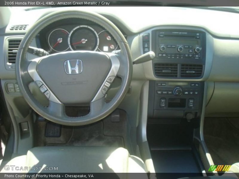 Amazon Green Metallic / Gray 2006 Honda Pilot EX-L 4WD