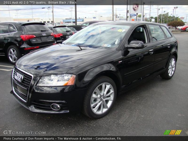 Brilliant Black / Black 2011 Audi A3 2.0 TFSI quattro