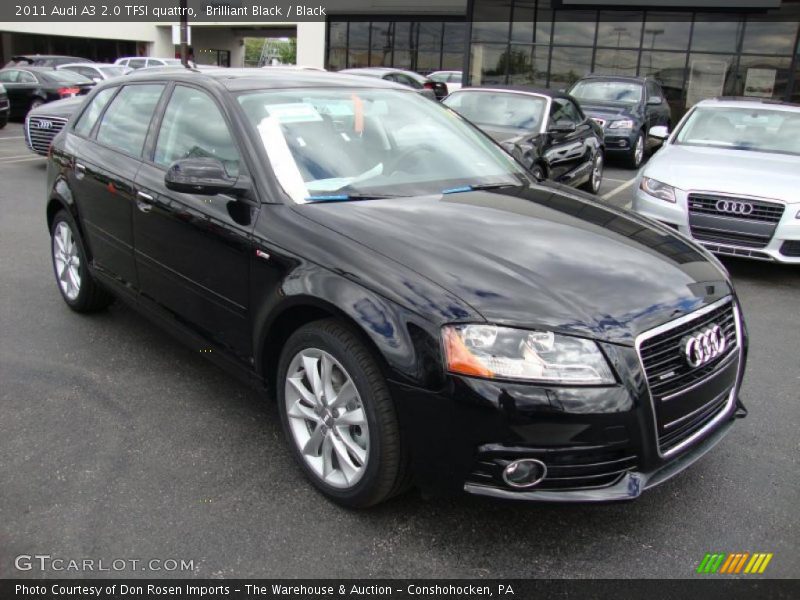 Brilliant Black / Black 2011 Audi A3 2.0 TFSI quattro