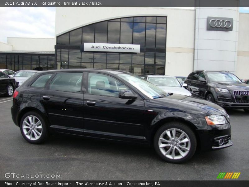 Brilliant Black / Black 2011 Audi A3 2.0 TFSI quattro