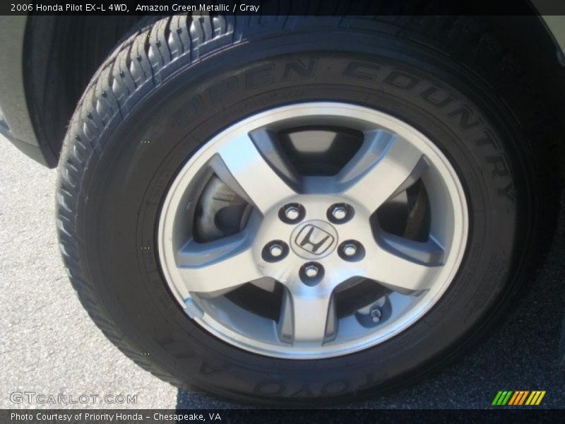 Amazon Green Metallic / Gray 2006 Honda Pilot EX-L 4WD