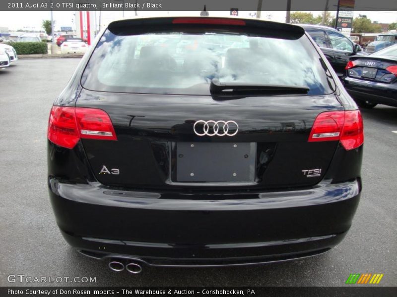 Brilliant Black / Black 2011 Audi A3 2.0 TFSI quattro