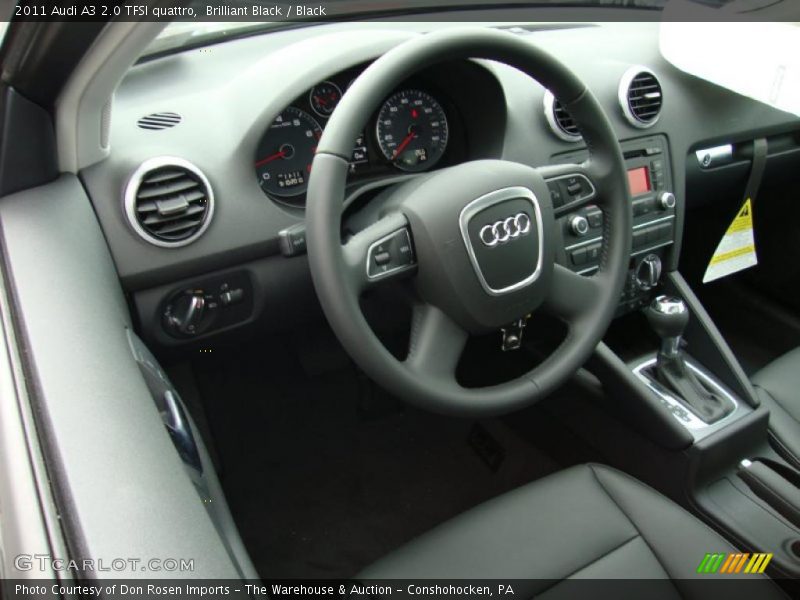 Brilliant Black / Black 2011 Audi A3 2.0 TFSI quattro