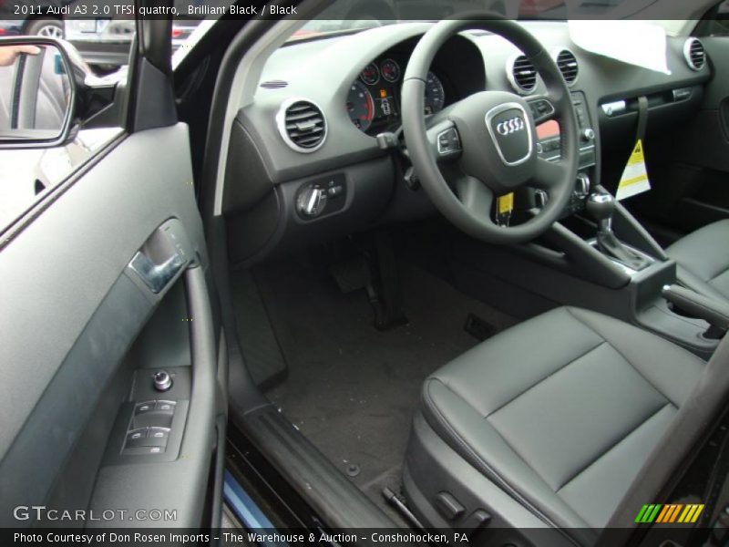 Brilliant Black / Black 2011 Audi A3 2.0 TFSI quattro