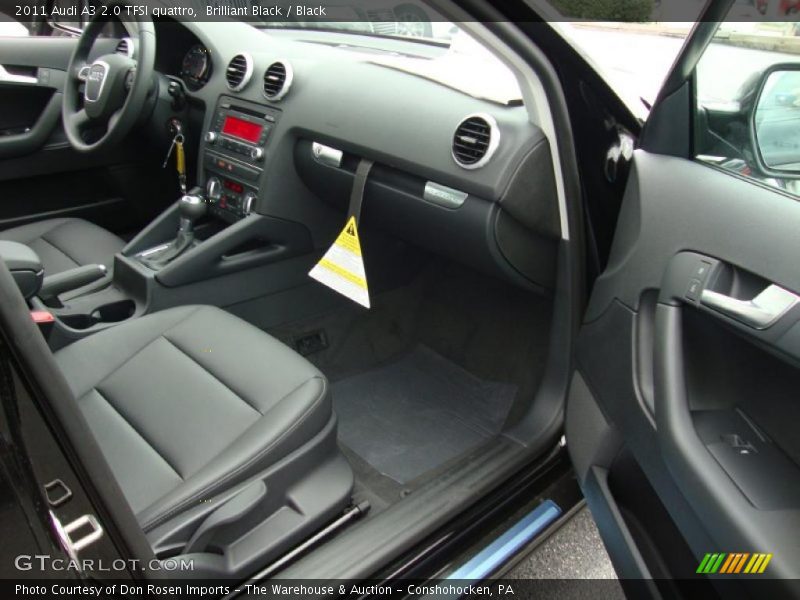 Brilliant Black / Black 2011 Audi A3 2.0 TFSI quattro