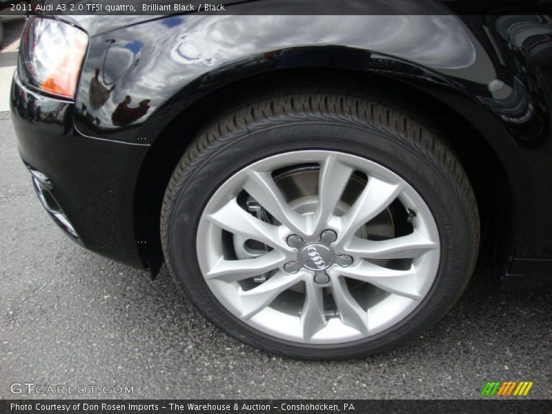 Brilliant Black / Black 2011 Audi A3 2.0 TFSI quattro