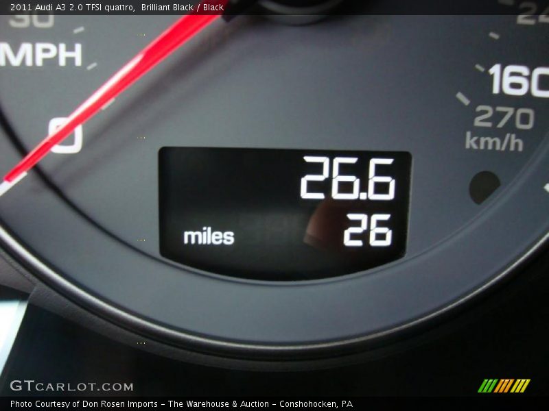 Brilliant Black / Black 2011 Audi A3 2.0 TFSI quattro