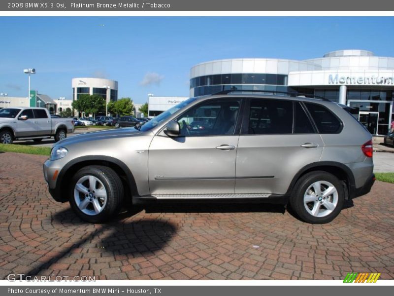 Platinum Bronze Metallic / Tobacco 2008 BMW X5 3.0si