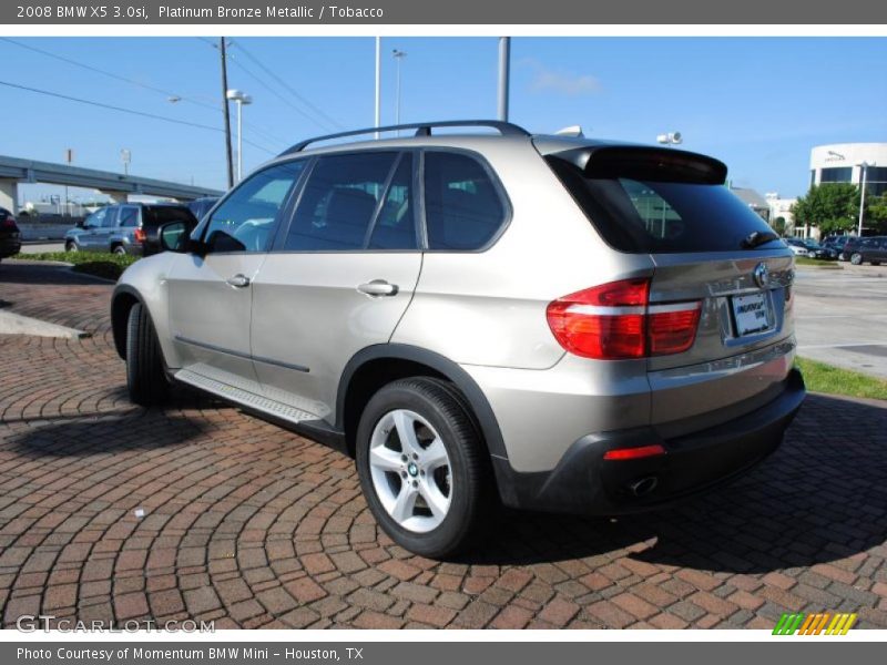Platinum Bronze Metallic / Tobacco 2008 BMW X5 3.0si