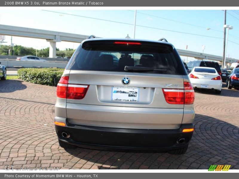 Platinum Bronze Metallic / Tobacco 2008 BMW X5 3.0si