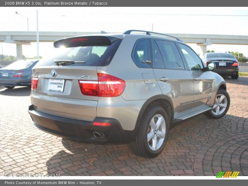 Platinum Bronze Metallic / Tobacco 2008 BMW X5 3.0si