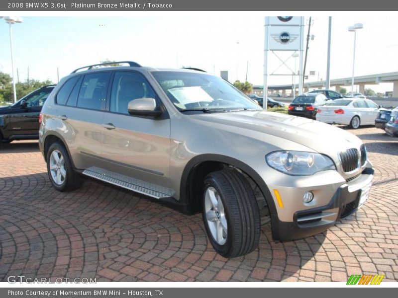 Platinum Bronze Metallic / Tobacco 2008 BMW X5 3.0si