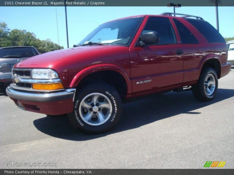 Majestic Red Metallic / Graphite 2001 Chevrolet Blazer LS
