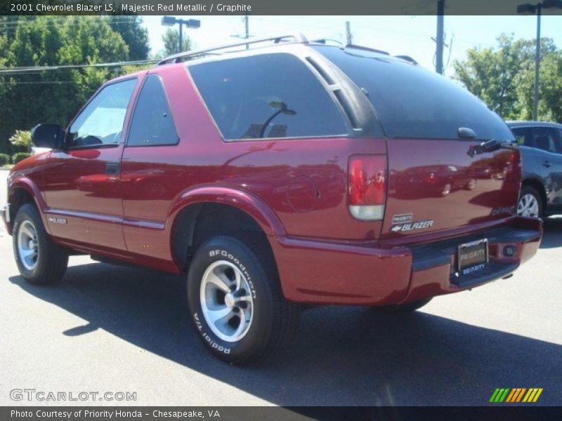 Majestic Red Metallic / Graphite 2001 Chevrolet Blazer LS